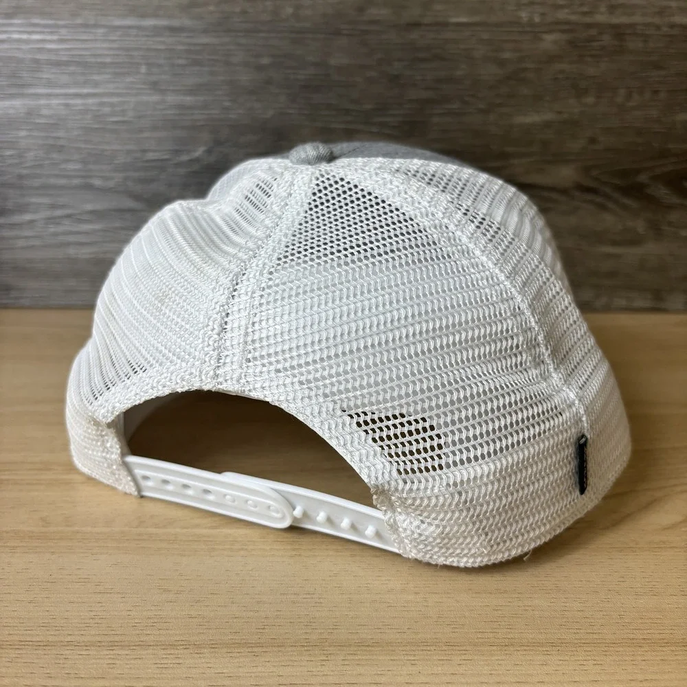 Seabrook Hat Cap Snap Back Gray White Mesh Trucker Patch Mens Legacy Casual